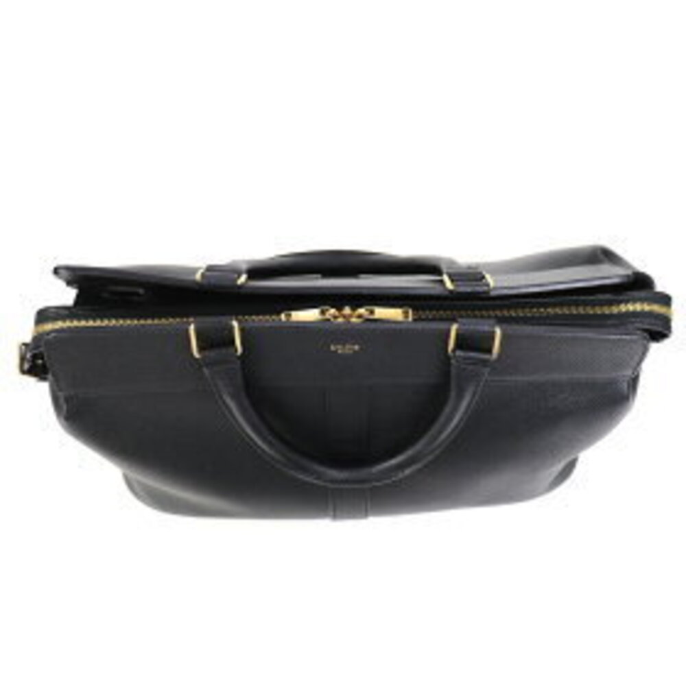 Celine Cabas de Handbag Grained Leather Black Crossbody Shoulder Bag - Picture 6 of 7